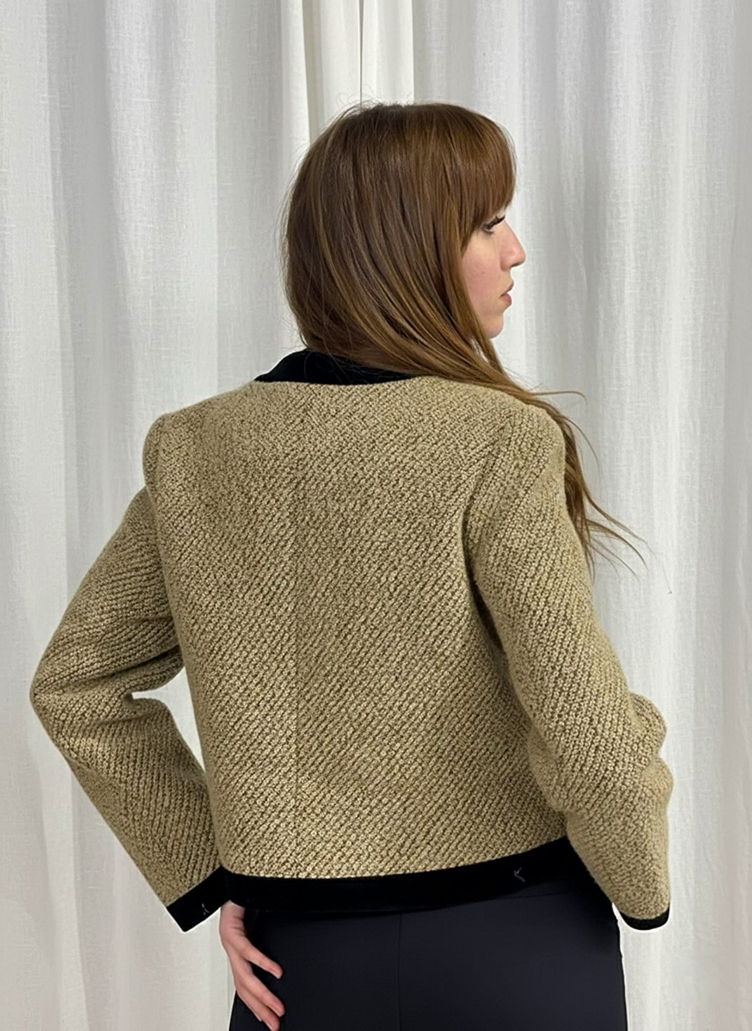 Blazer CHANEL Velour/Tweed – Image 2