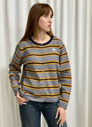 Gilet Boutonné Tricolore