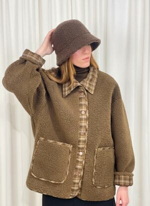 Veste Teddy Boutonnée