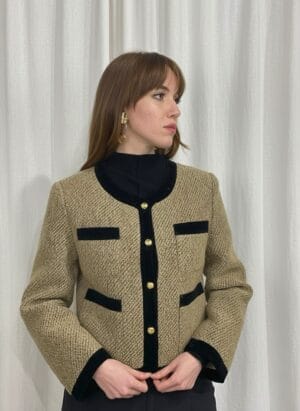 Blazer CHANEL Velour/Tweed