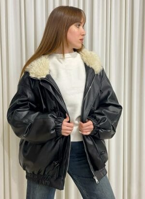 Veste Oversize Cuir