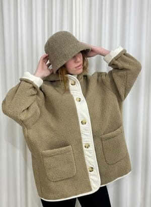 Veste Teddy Capuche