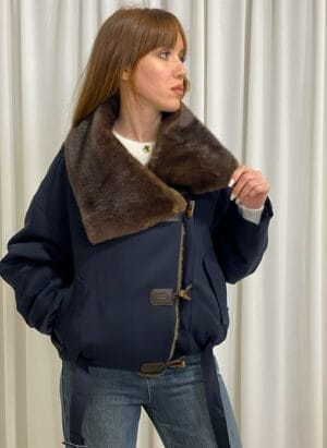 Veste Col Fourrure