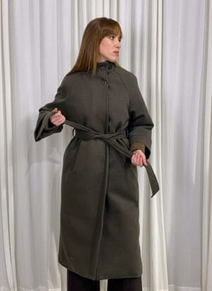 Manteau à Poignets Côtelés