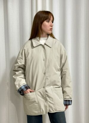 Veste Droite à Carreaux